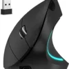 Ergonomic Vertical Rechargeable Wireless Mouse
