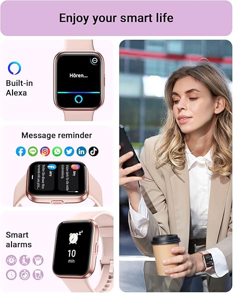 Smart Watch for Women with Alexa Built-in